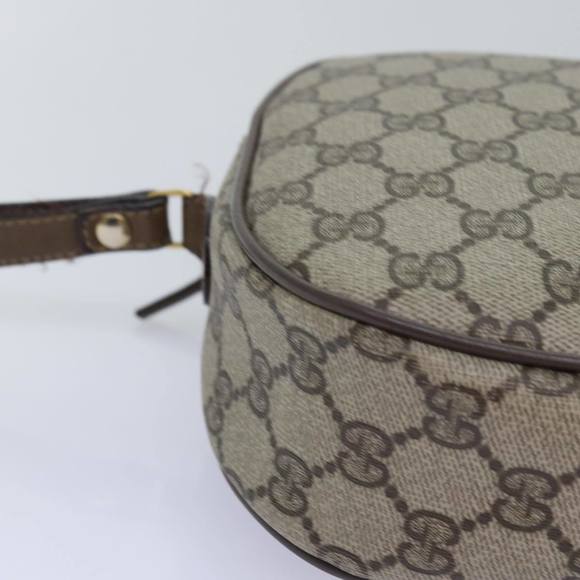 GUCCI GG Supreme Web Sherry Line Clutch Bag PVC Beige Red 89 01 034 Auth yk12747 - Picture 7 of 16